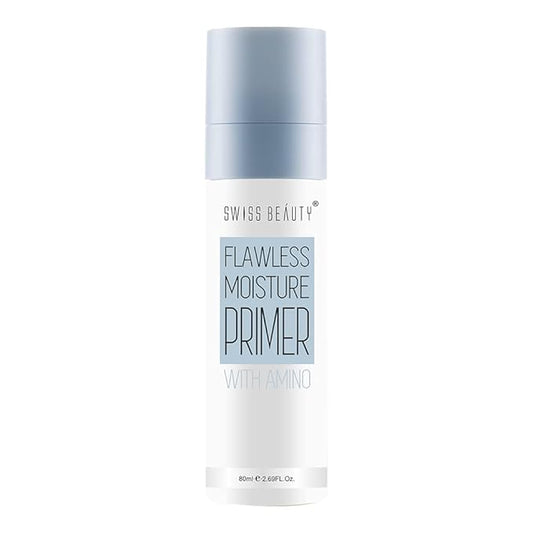 Swiss Beauty Flawless Moisture Primer with amino, Face Makeup, White, 80ml