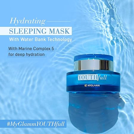 MyGlamm YOUTHfull Hydrating Cleansing Mask With Water Bank Technology, 50g