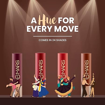 MARS Creamy Matte Long Lasting Lipstick for Women Smooth & Light Weight (3.2 gm)