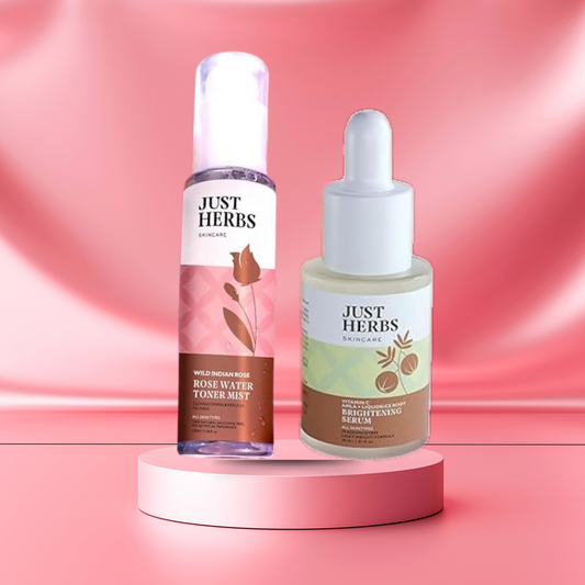 Just herbs Amla Vitamin C Face Serum & Just Herbs Natural Alchol Free Rose Water Spray