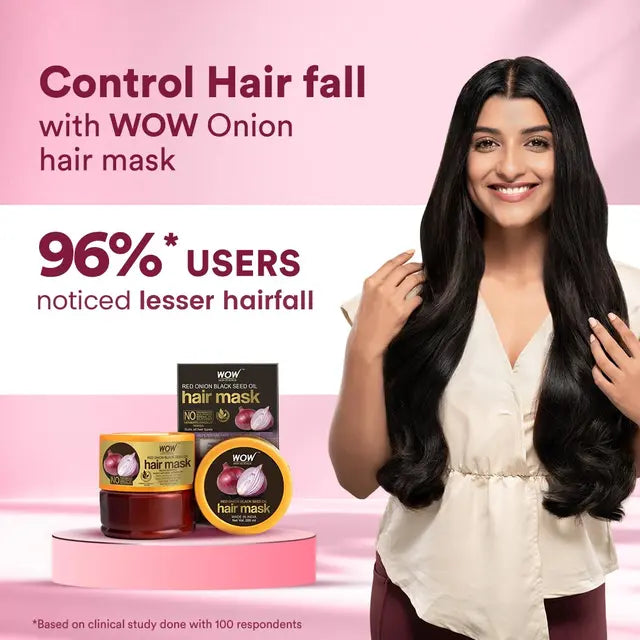 WOW Skin Science Red Onion Black Seed Oil Hair Mask (200ml)