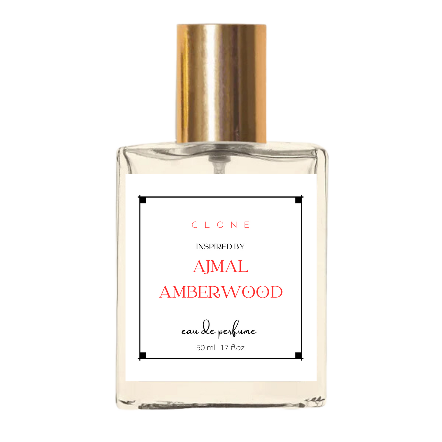 CLONE Inspired by Amber Wood Ajmal | Eau De Parfume | 24 Hrs Long Lasting | 50 ml 1.7 fl.oz