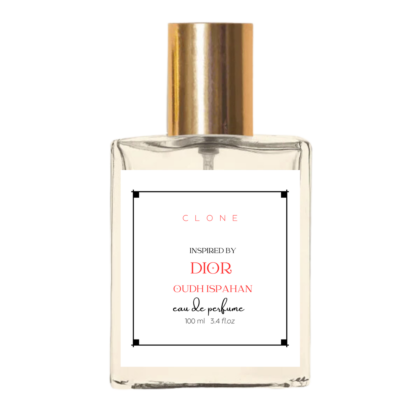 CLONE Inspired by Dior Oud Ispahan Eau de Parfum | Eau De Parfume | 24 Hrs Long Lasting | 100 ml 3.4 fl.oz