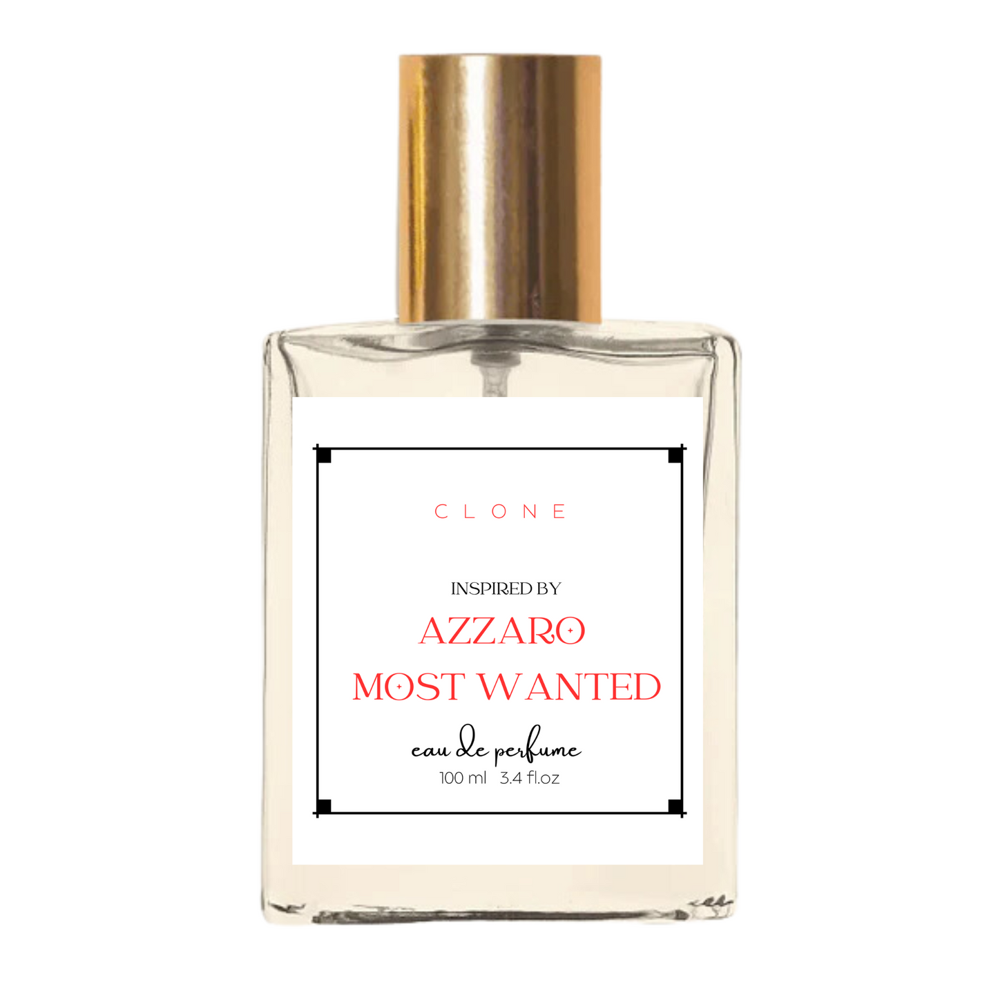 CLONE Inspired by AZZARO MOST WANTED | Eau De Parfume | 24 Hrs Long Lasting | 100 ml 3.4 fl.oz