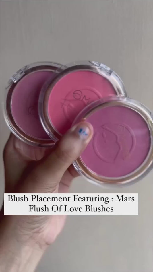 MARS Flush of Love Face Blusher | Highly Pigmented & Easy to Blend | Lightweight & Natural Finish (8.0 gm)